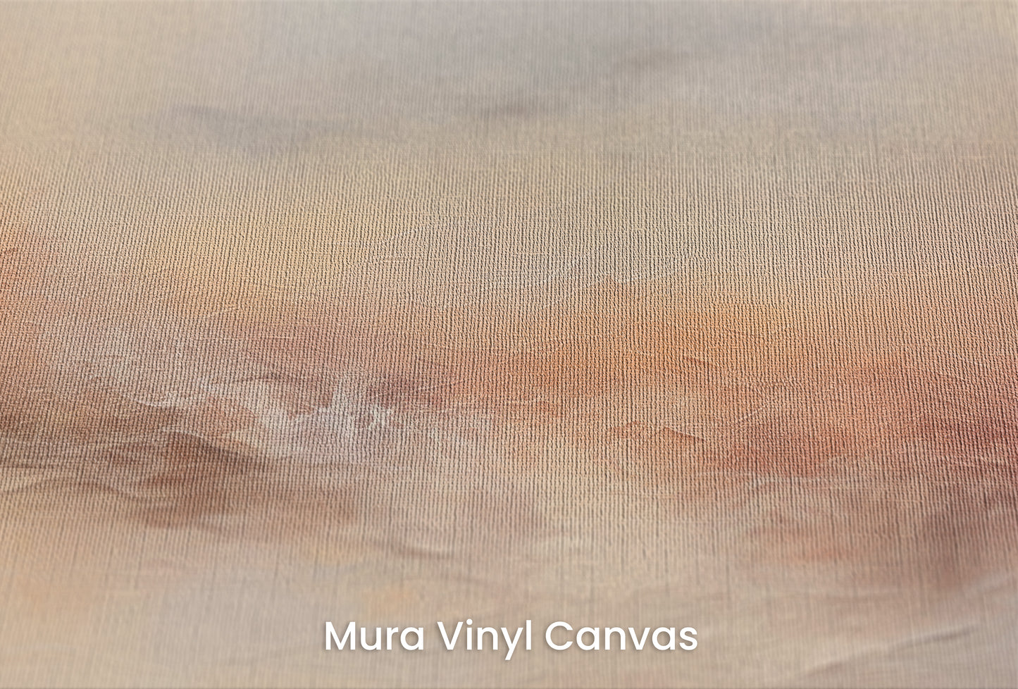 Zbliżenie na artystyczną fototapetę o nazwie MORNING MIST ABLAZE na podłożu Mura Vinyl Canvas - faktura naturalnego płótna.