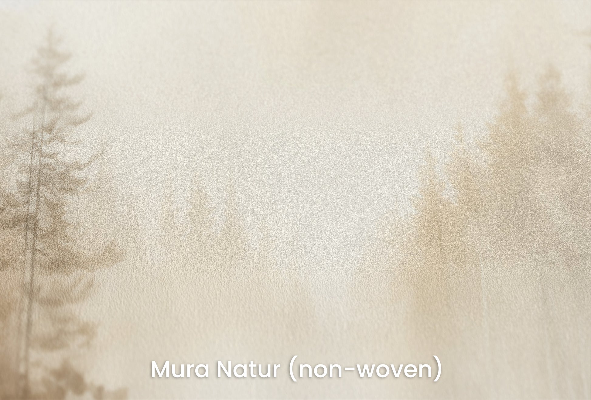 Zbliżenie na artystyczną fototapetę o nazwie AUTUMNAL HAZE TRAIL MURAL na podłożu Mura Natur (non-woven) - naturalne i ekologiczne podłoże.