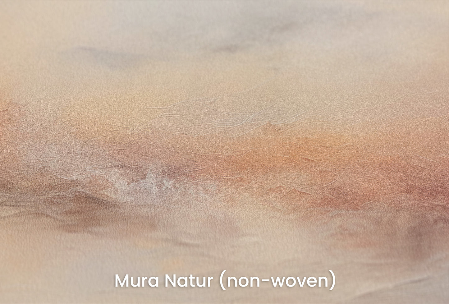 Zbliżenie na artystyczną fototapetę o nazwie MORNING MIST ABLAZE na podłożu Mura Natur (non-woven) - naturalne i ekologiczne podłoże.
