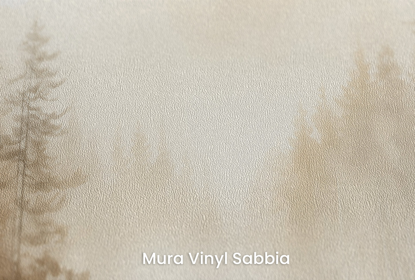 Zbliżenie na artystyczną fototapetę o nazwie AUTUMNAL HAZE TRAIL MURAL na podłożu Mura Vinyl Sabbia struktura grubego ziarna piasku.