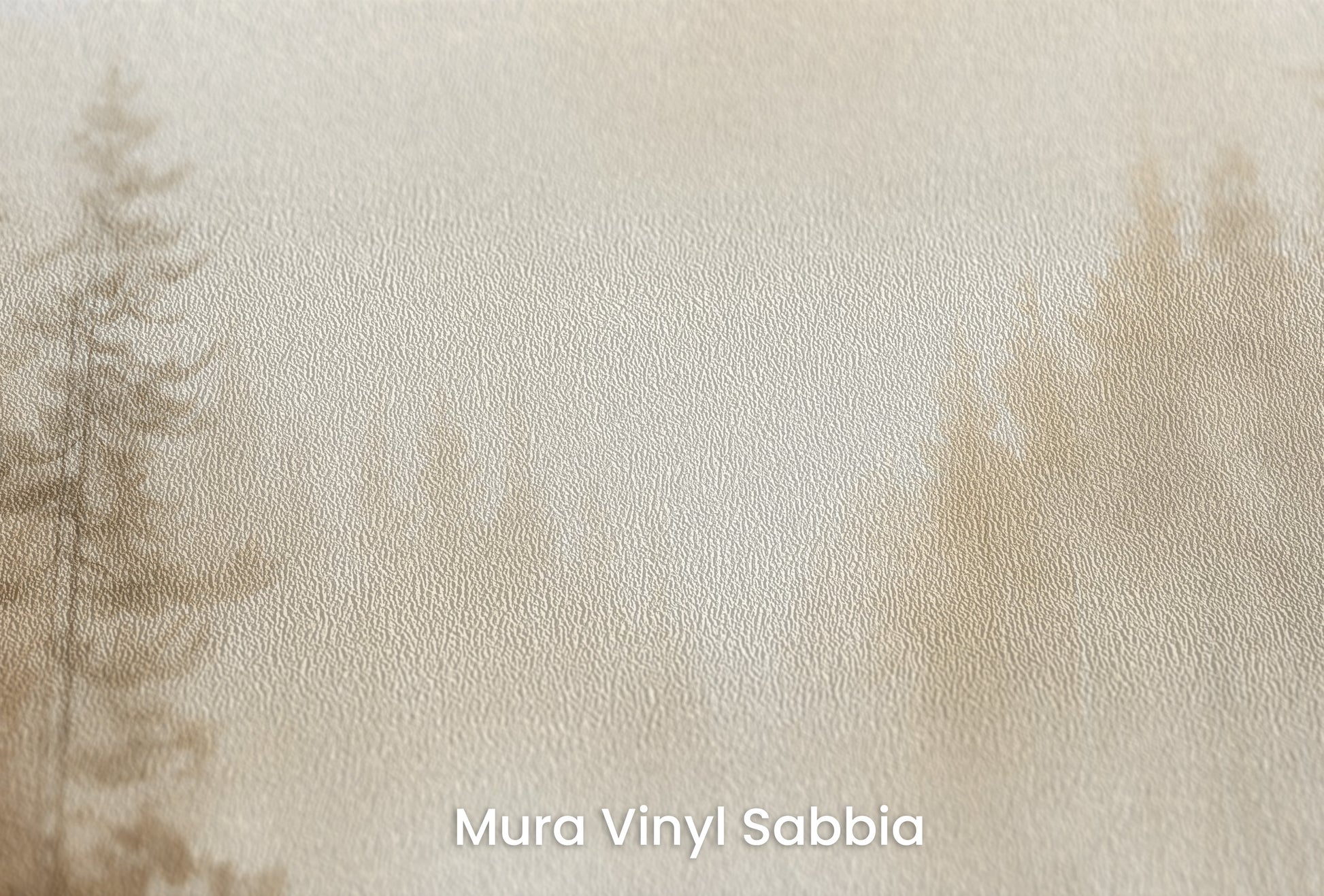 Zbliżenie na artystyczną fototapetę o nazwie AUTUMNAL HAZE TRAIL MURAL na podłożu Mura Vinyl Sabbia struktura grubego ziarna piasku.