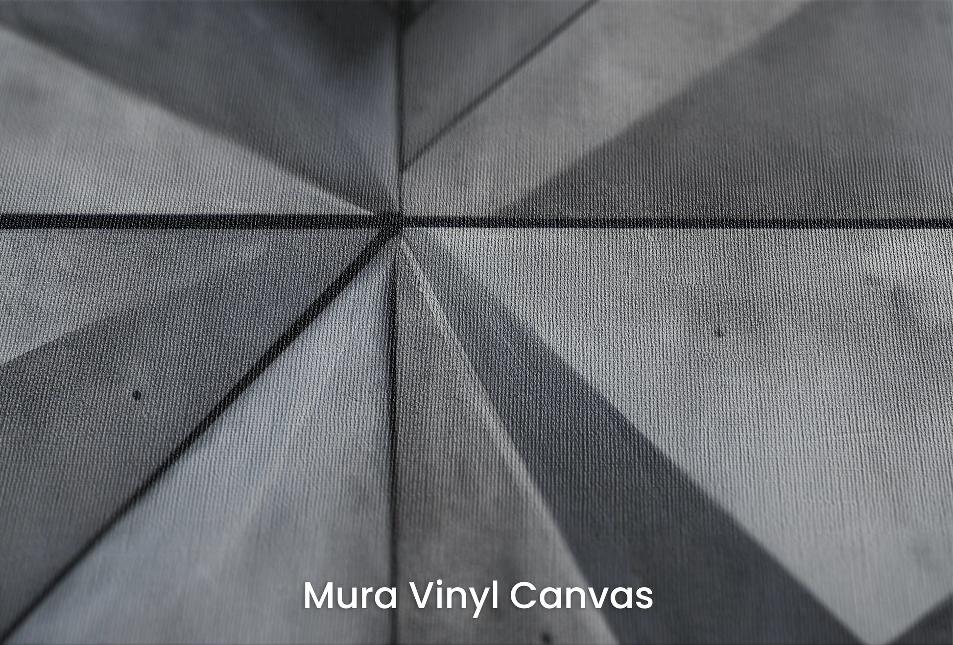 Zbliżenie na artystyczną fototapetę o nazwie Dimensional Weave na podłożu Mura Vinyl Canvas - faktura naturalnego płótna.