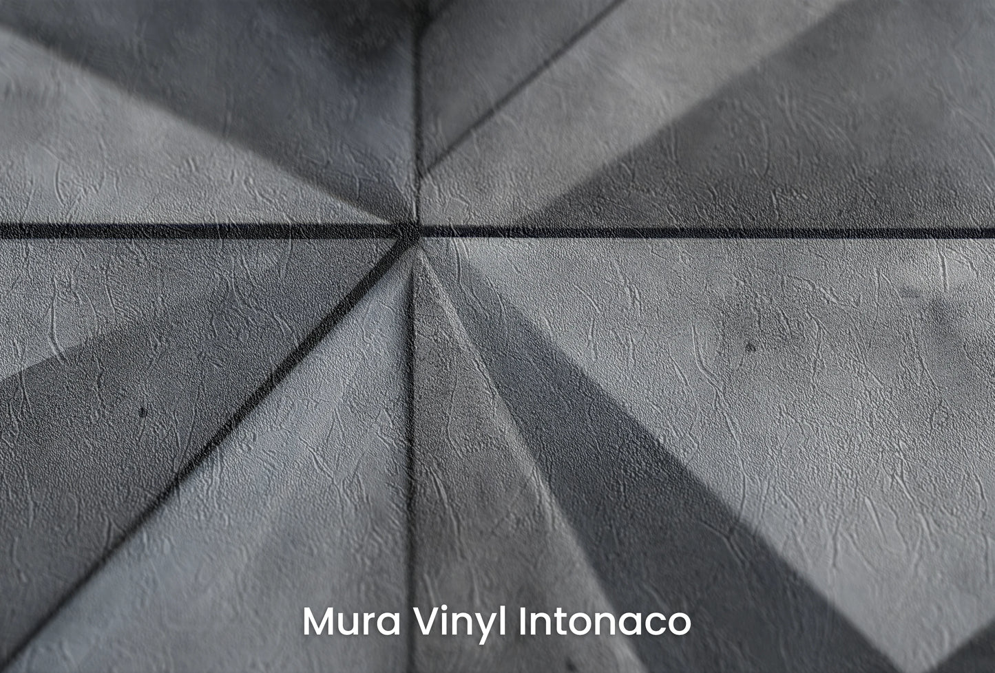 Zbliżenie na artystyczną fototapetę o nazwie Dimensional Weave na podłożu Mura Vinyl Intonaco - struktura tartego tynku.