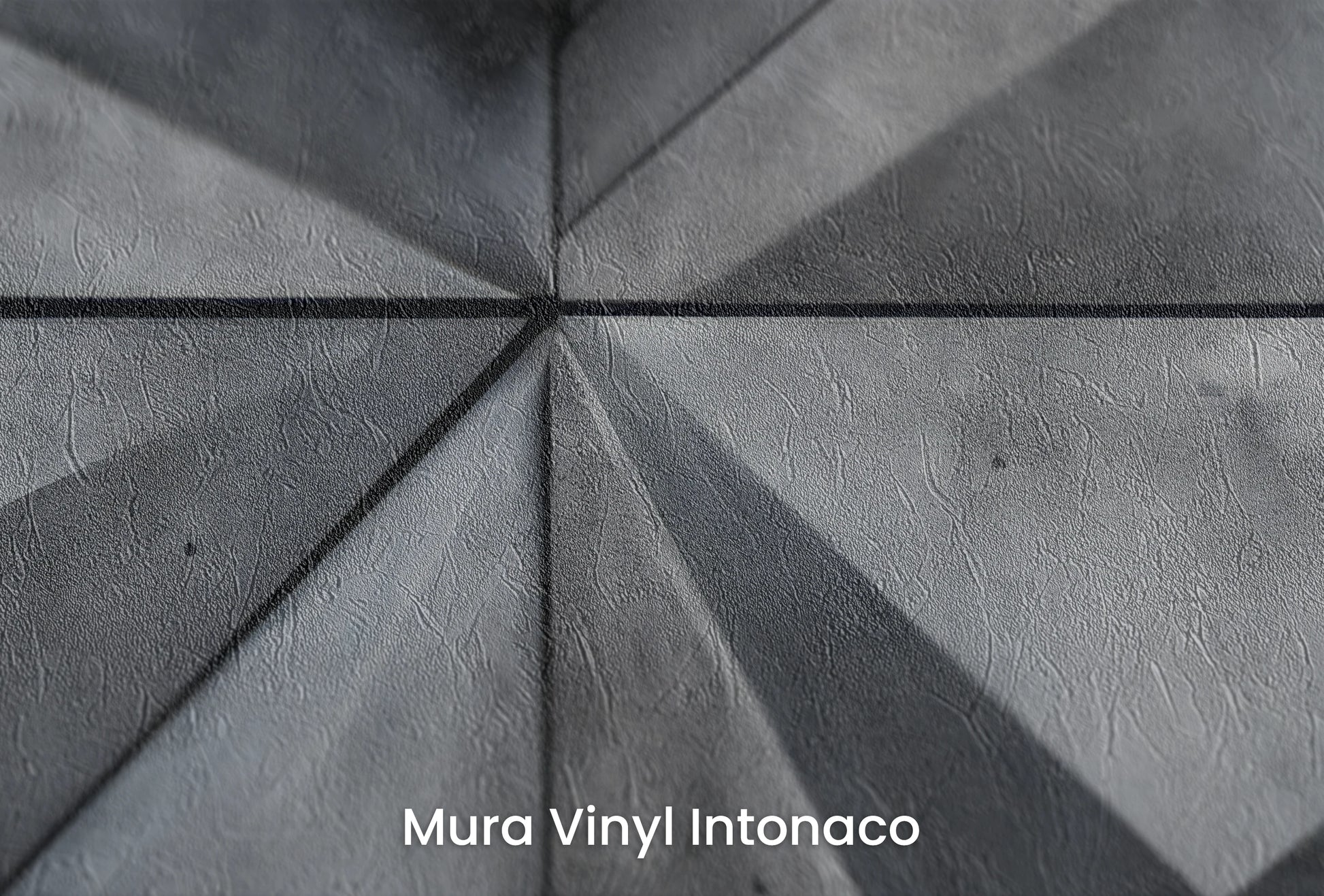 Zbliżenie na artystyczną fototapetę o nazwie Dimensional Weave na podłożu Mura Vinyl Intonaco - struktura tartego tynku.