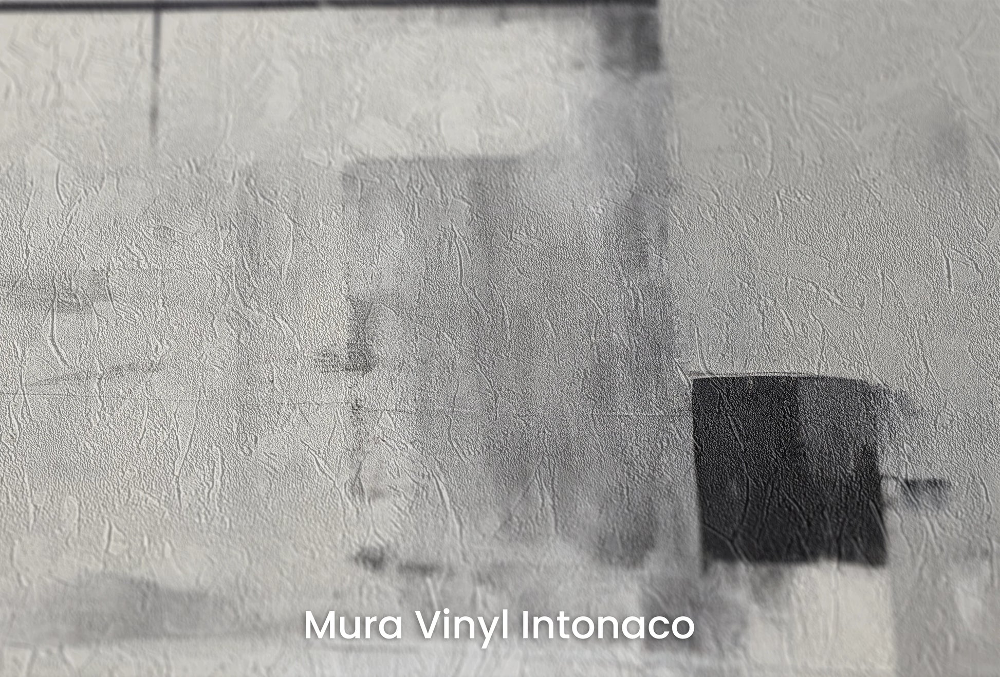 Zbliżenie na artystyczną fototapetę o nazwie Bold Divide na podłożu Mura Vinyl Intonaco - struktura tartego tynku.
