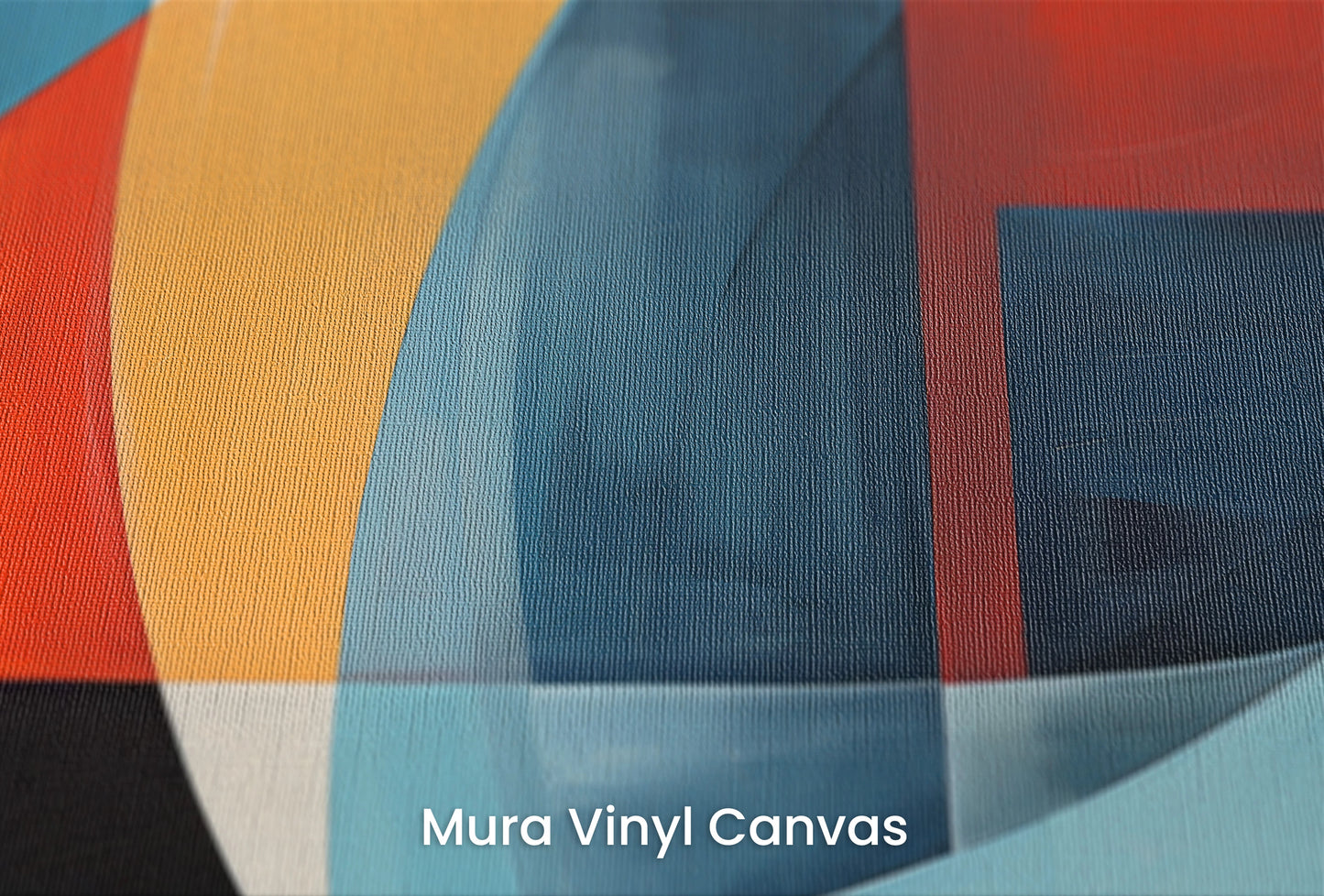 Zbliżenie na artystyczną fototapetę o nazwie Abstract Swirl na podłożu Mura Vinyl Canvas - faktura naturalnego płótna.