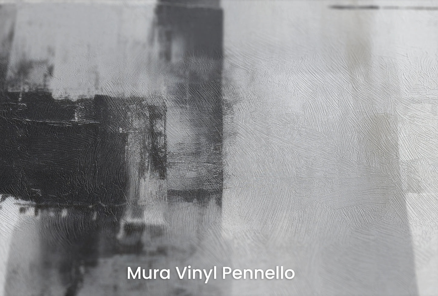 Zbliżenie na artystyczną fototapetę o nazwie Intersecting Planes na podłożu Mura Vinyl Pennello - faktura pociągnięć pędzla malarskiego.