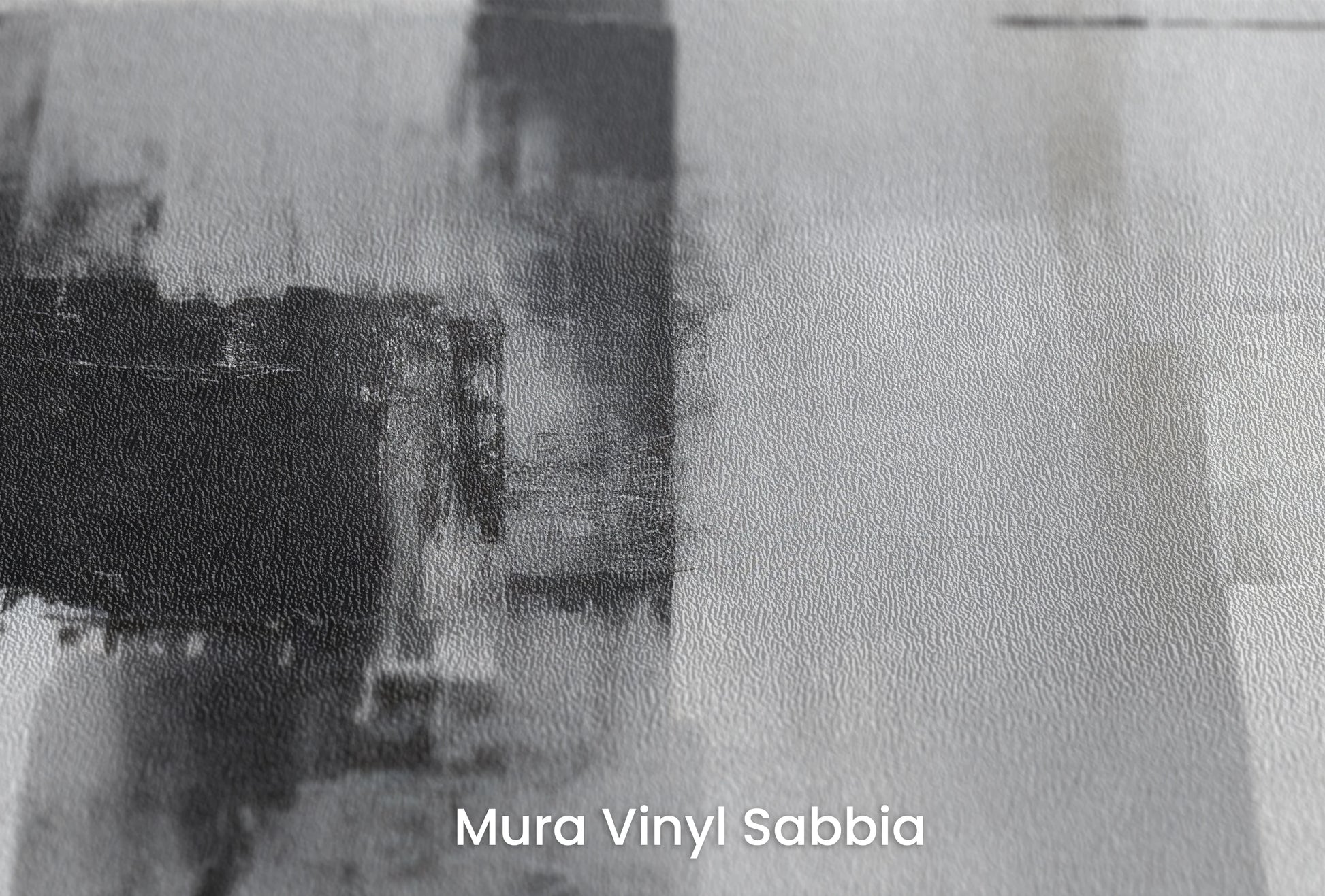 Zbliżenie na artystyczną fototapetę o nazwie Intersecting Planes na podłożu Mura Vinyl Sabbia struktura grubego ziarna piasku.