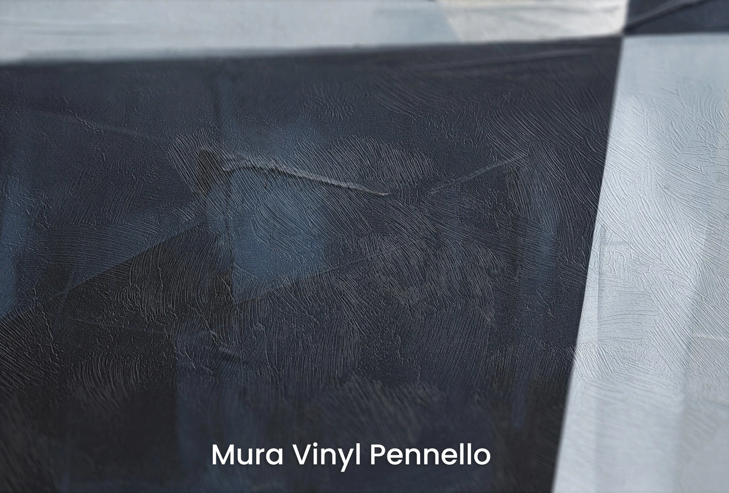 Zbliżenie na artystyczną fototapetę o nazwie Geometric Shadows #2 na podłożu Mura Vinyl Pennello - faktura pociągnięć pędzla malarskiego.