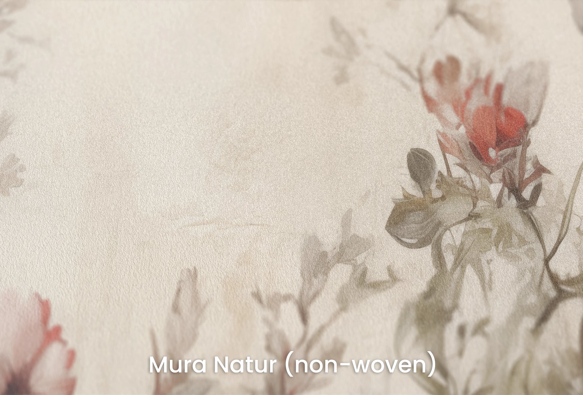Zbliżenie na artystyczną fototapetę o nazwie Elegant Whisper na podłożu Mura Natur (non-woven) - naturalne i ekologiczne podłoże.