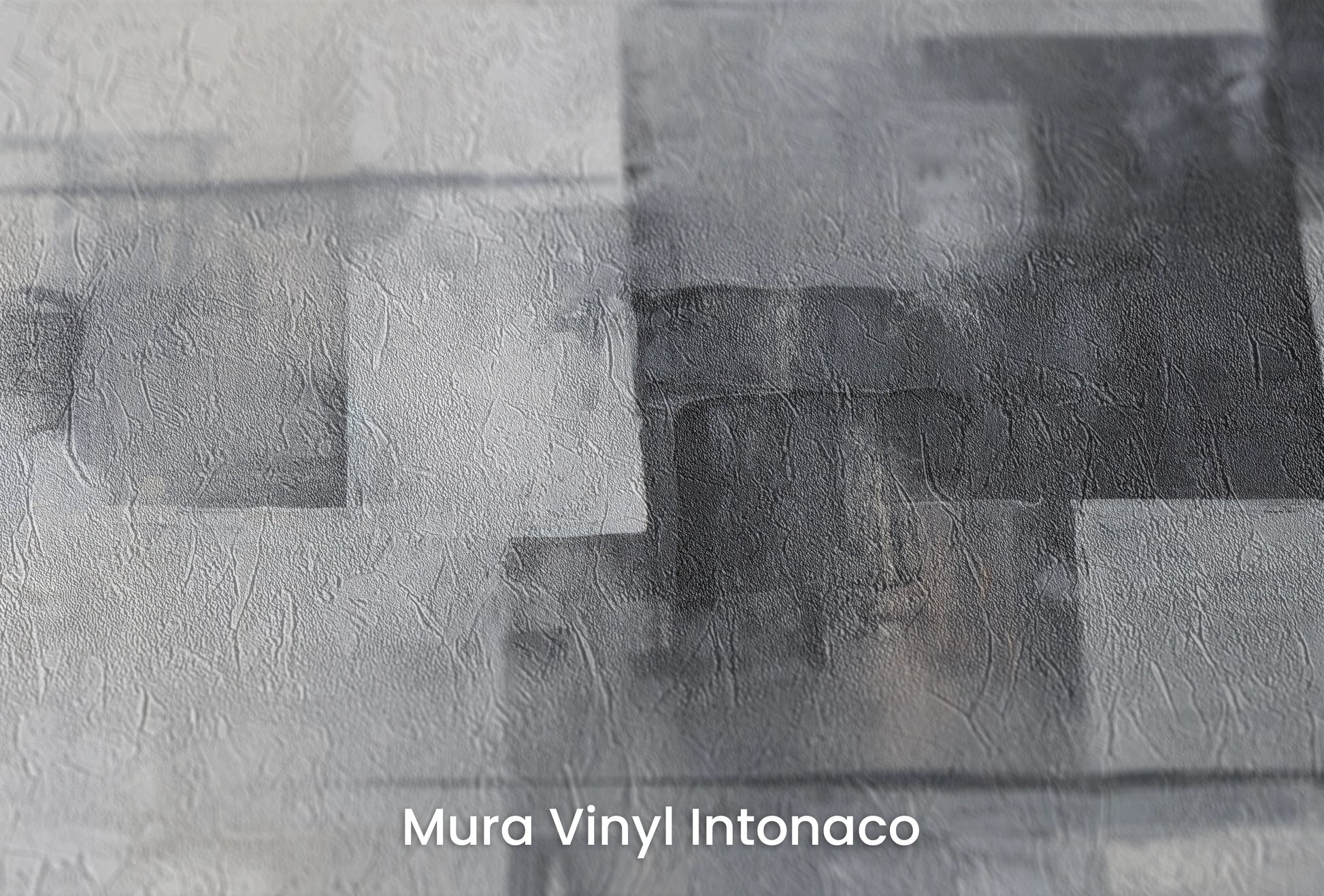 Zbliżenie na artystyczną fototapetę o nazwie Shades and Tones na podłożu Mura Vinyl Intonaco - struktura tartego tynku.