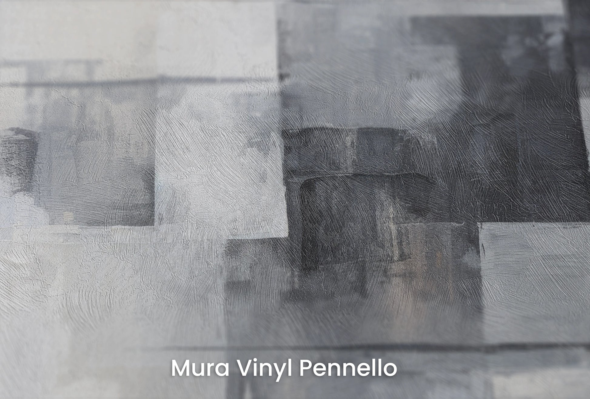 Zbliżenie na artystyczną fototapetę o nazwie Shades and Tones na podłożu Mura Vinyl Pennello - faktura pociągnięć pędzla malarskiego.