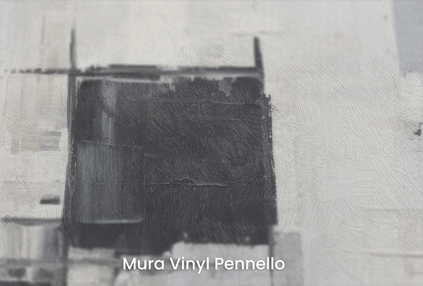Zbliżenie na artystyczną fototapetę o nazwie Stark Contrast #2 na podłożu Mura Vinyl Pennello - faktura pociągnięć pędzla malarskiego.