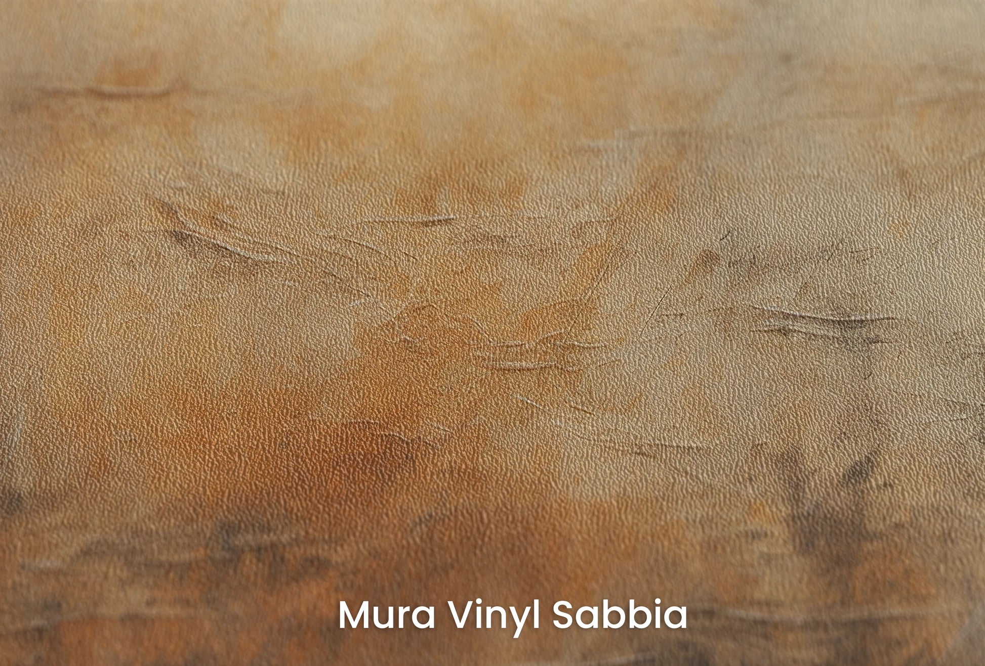 Zbliżenie na artystyczną fototapetę o nazwie Golden Haze #2 na podłożu Mura Vinyl Sabbia struktura grubego ziarna piasku.