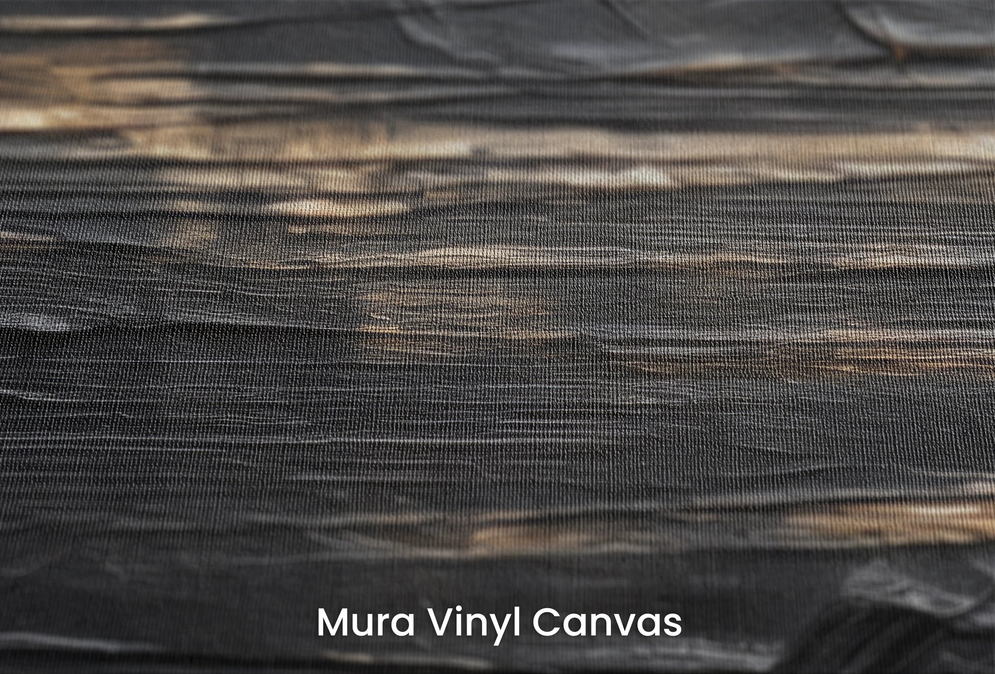 Zbliżenie na artystyczną fototapetę o nazwie Textured Depths na podłożu Mura Vinyl Canvas - faktura naturalnego płótna.