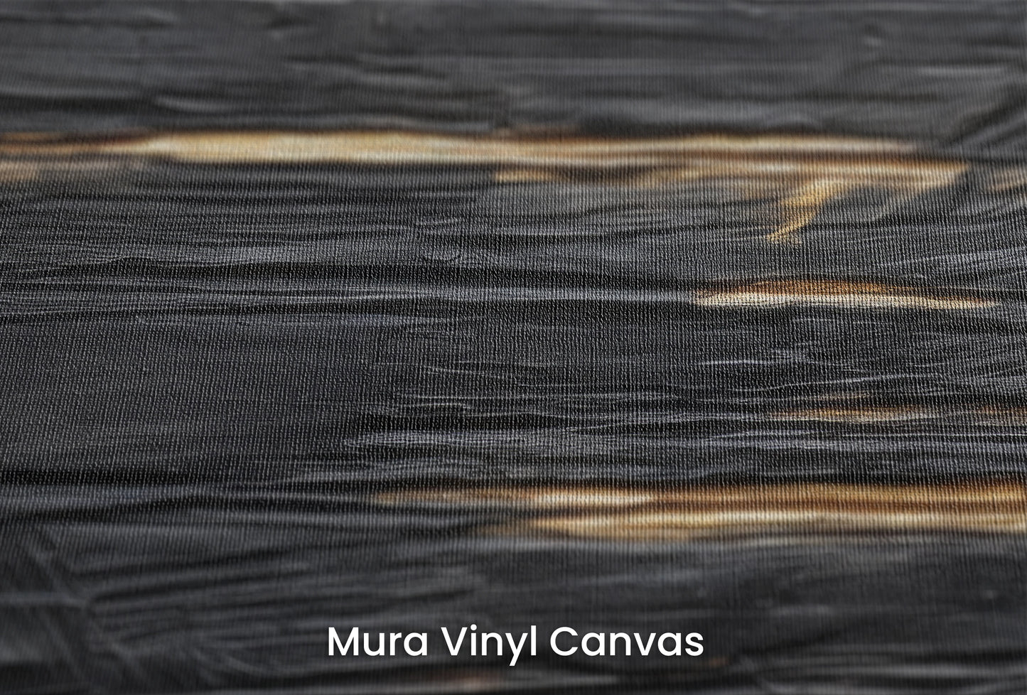Zbliżenie na artystyczną fototapetę o nazwie Dark Currents na podłożu Mura Vinyl Canvas - faktura naturalnego płótna.