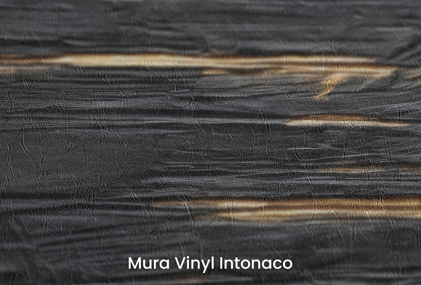Zbliżenie na artystyczną fototapetę o nazwie Dark Currents na podłożu Mura Vinyl Intonaco - struktura tartego tynku.