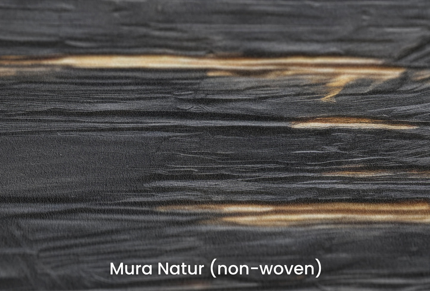 Zbliżenie na artystyczną fototapetę o nazwie Dark Currents na podłożu Mura Natur (non-woven) - naturalne i ekologiczne podłoże.