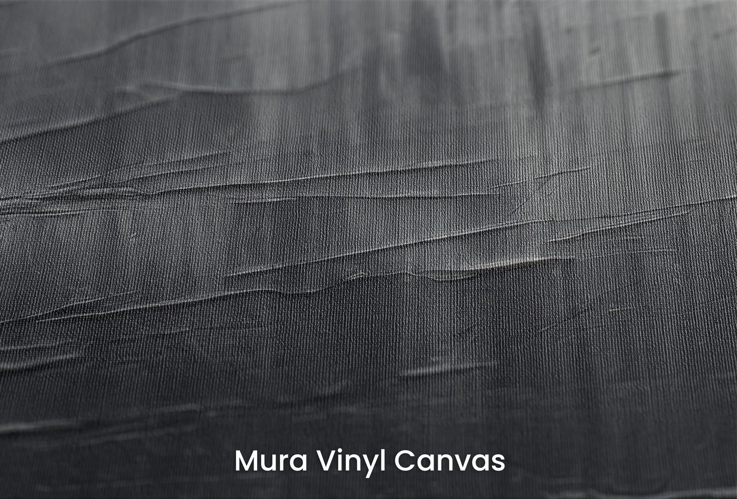 Zbliżenie na artystyczną fototapetę o nazwie Silver Strokes na podłożu Mura Vinyl Canvas - faktura naturalnego płótna.