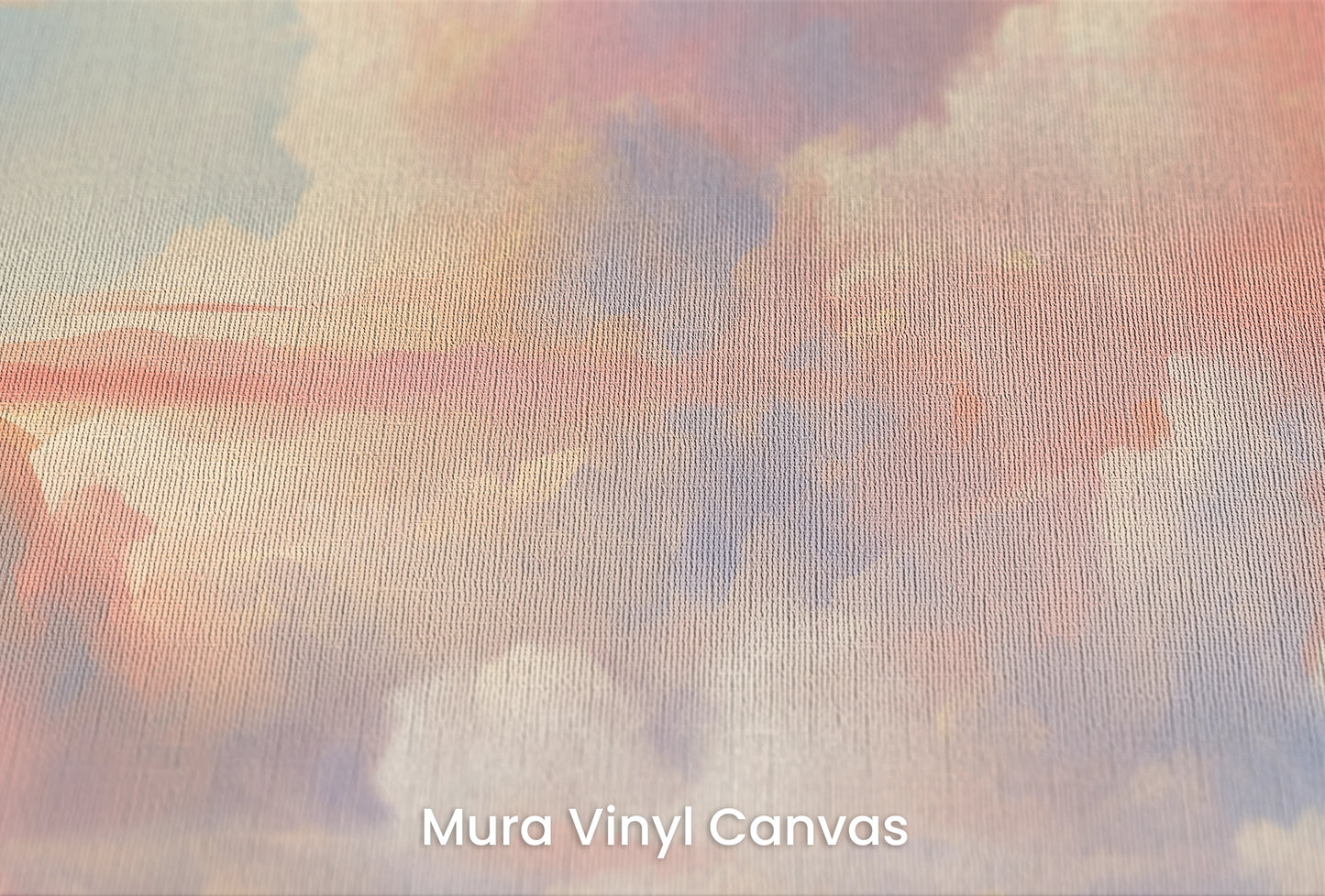 Zbliżenie na artystyczną fototapetę o nazwie Pastel Serenity #2 na podłożu Mura Vinyl Canvas - faktura naturalnego płótna.