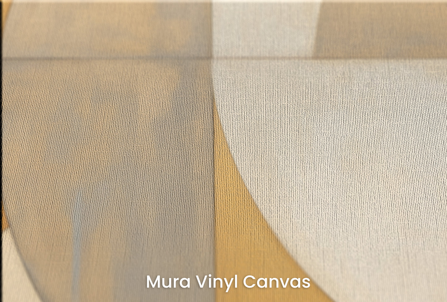 Zbliżenie na artystyczną fototapetę o nazwie GILDED CRESCENT SYMMETRY na podłożu Mura Vinyl Canvas - faktura naturalnego płótna.