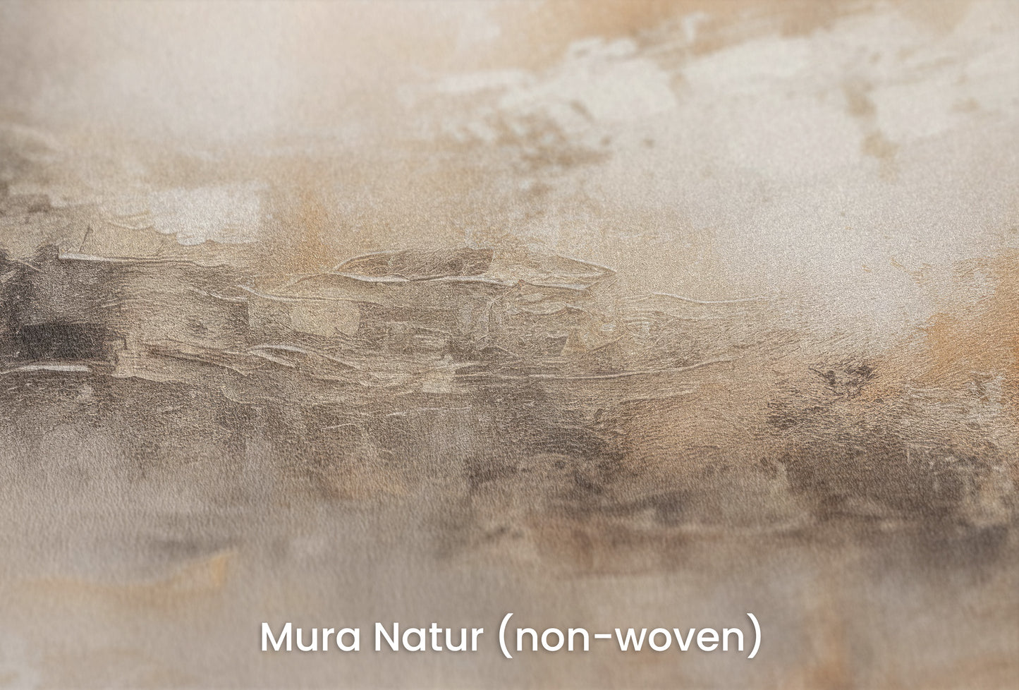 Zbliżenie na artystyczną fototapetę o nazwie ECHOES OF DAWN na podłożu Mura Natur (non-woven) - naturalne i ekologiczne podłoże.