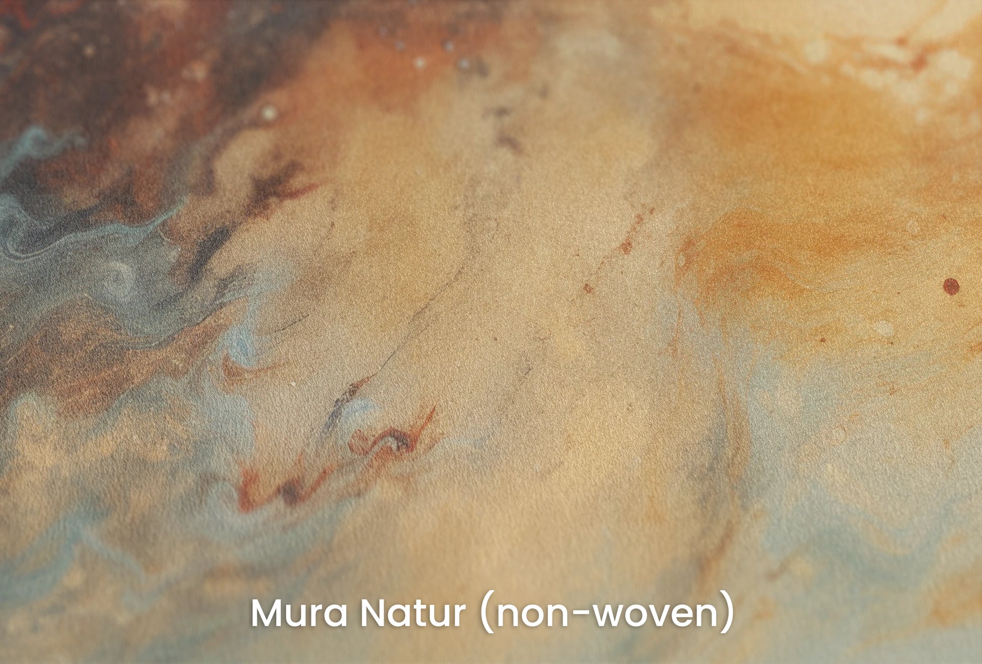Zbliżenie na artystyczną fototapetę o nazwie Callisto's Vision na podłożu Mura Natur (non-woven) - naturalne i ekologiczne podłoże.