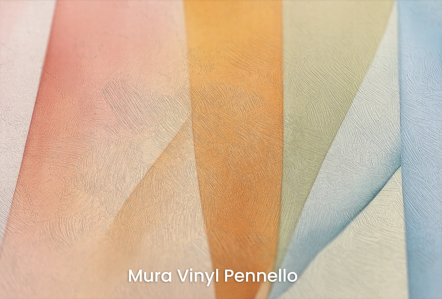 Zbliżenie na artystyczną fototapetę o nazwie Pastel Whirl na podłożu Mura Vinyl Pennello - faktura pociągnięć pędzla malarskiego.
