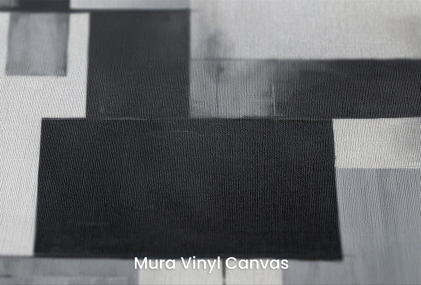 Zbliżenie na artystyczną fototapetę o nazwie Monochrome Harmony na podłożu Mura Vinyl Canvas - faktura naturalnego płótna.