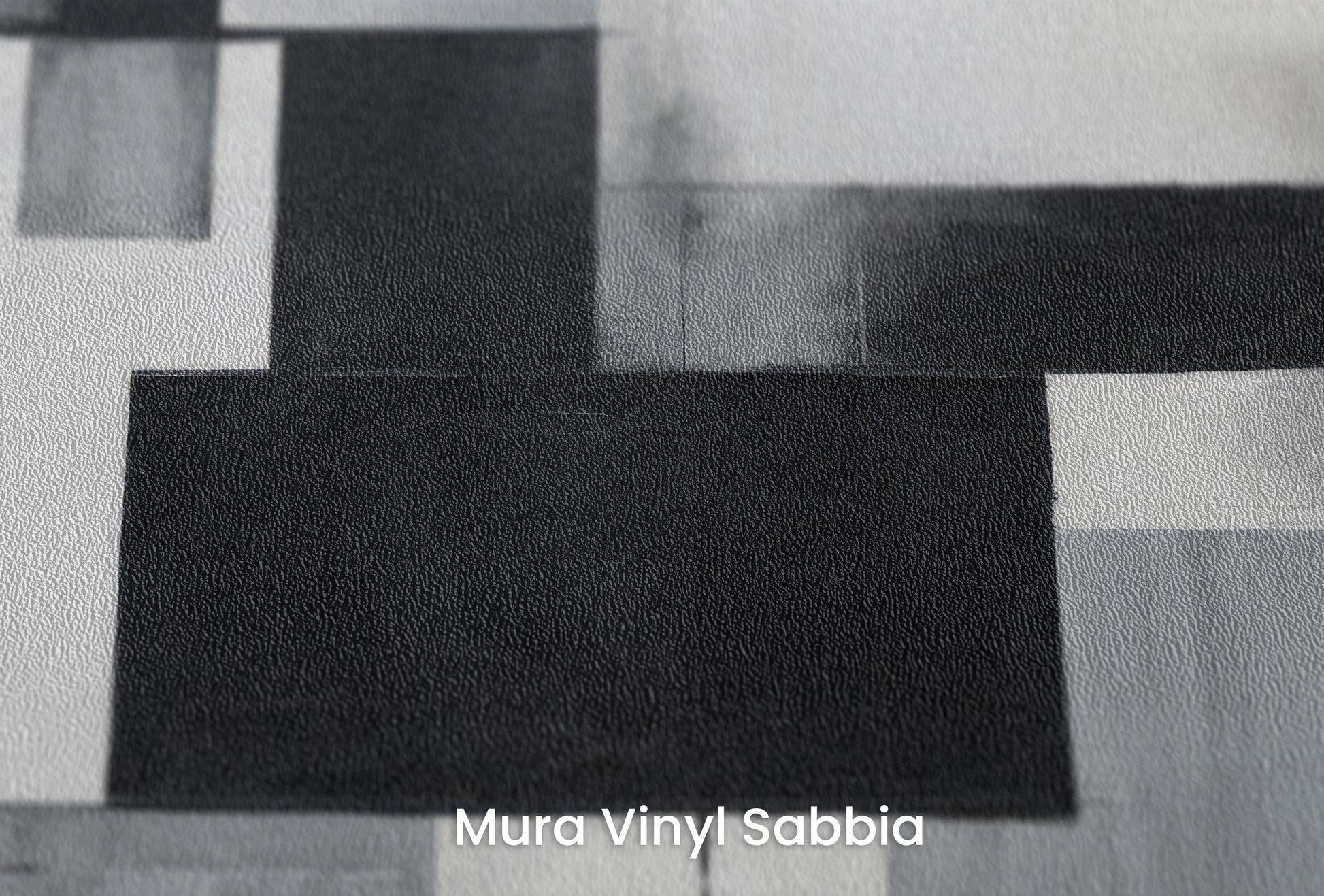 Zbliżenie na artystyczną fototapetę o nazwie Monochrome Harmony na podłożu Mura Vinyl Sabbia struktura grubego ziarna piasku.