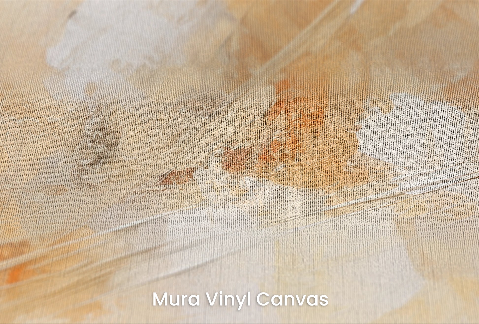 Zbliżenie na artystyczną fototapetę o nazwie Sunrise Abstract na podłożu Mura Vinyl Canvas - faktura naturalnego płótna.
