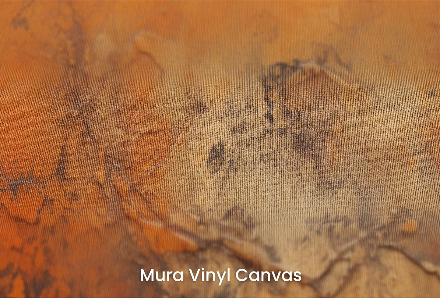 Zbliżenie na artystyczną fototapetę o nazwie Lava Flow na podłożu Mura Vinyl Canvas - faktura naturalnego płótna.