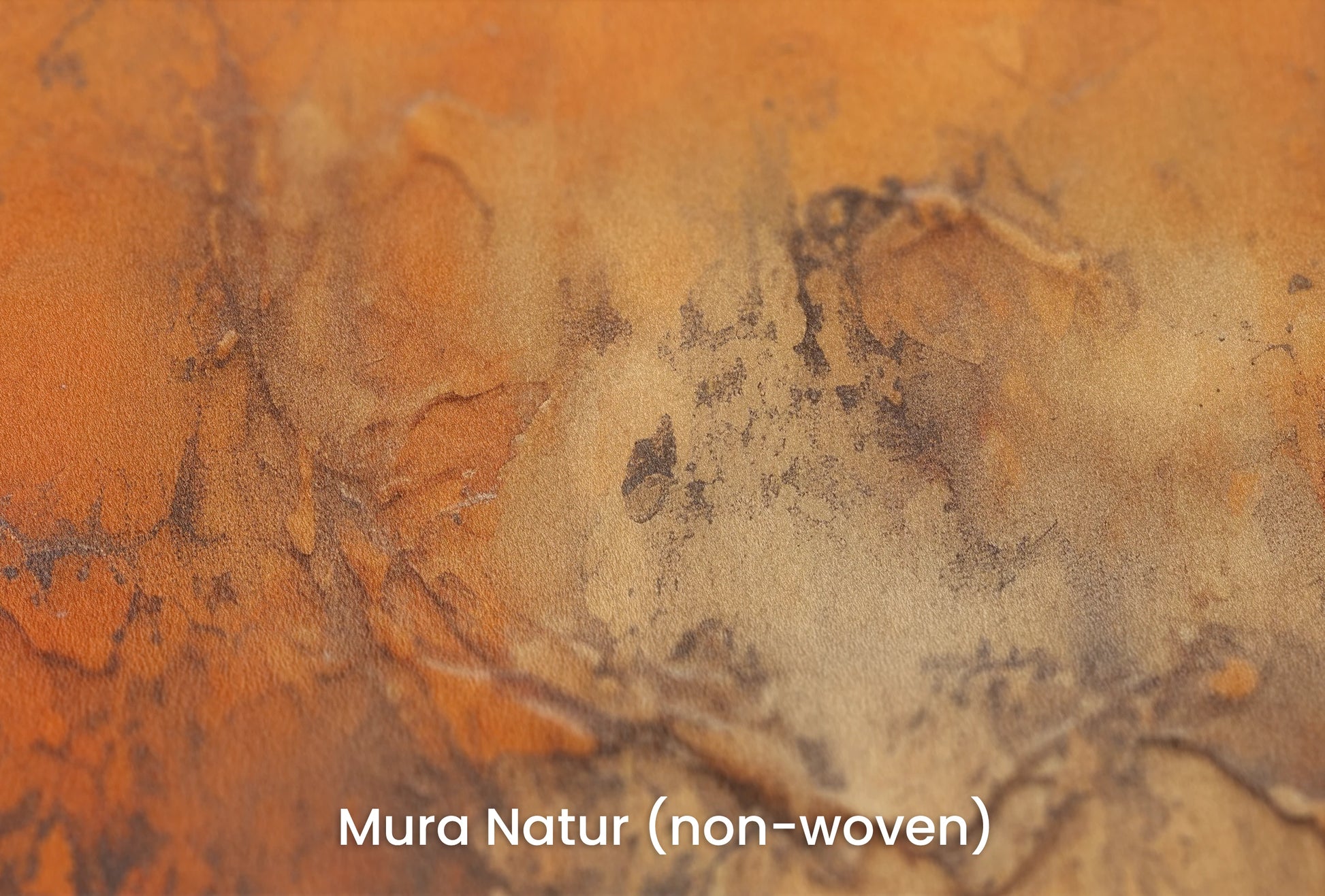 Zbliżenie na artystyczną fototapetę o nazwie Lava Flow na podłożu Mura Natur (non-woven) - naturalne i ekologiczne podłoże.