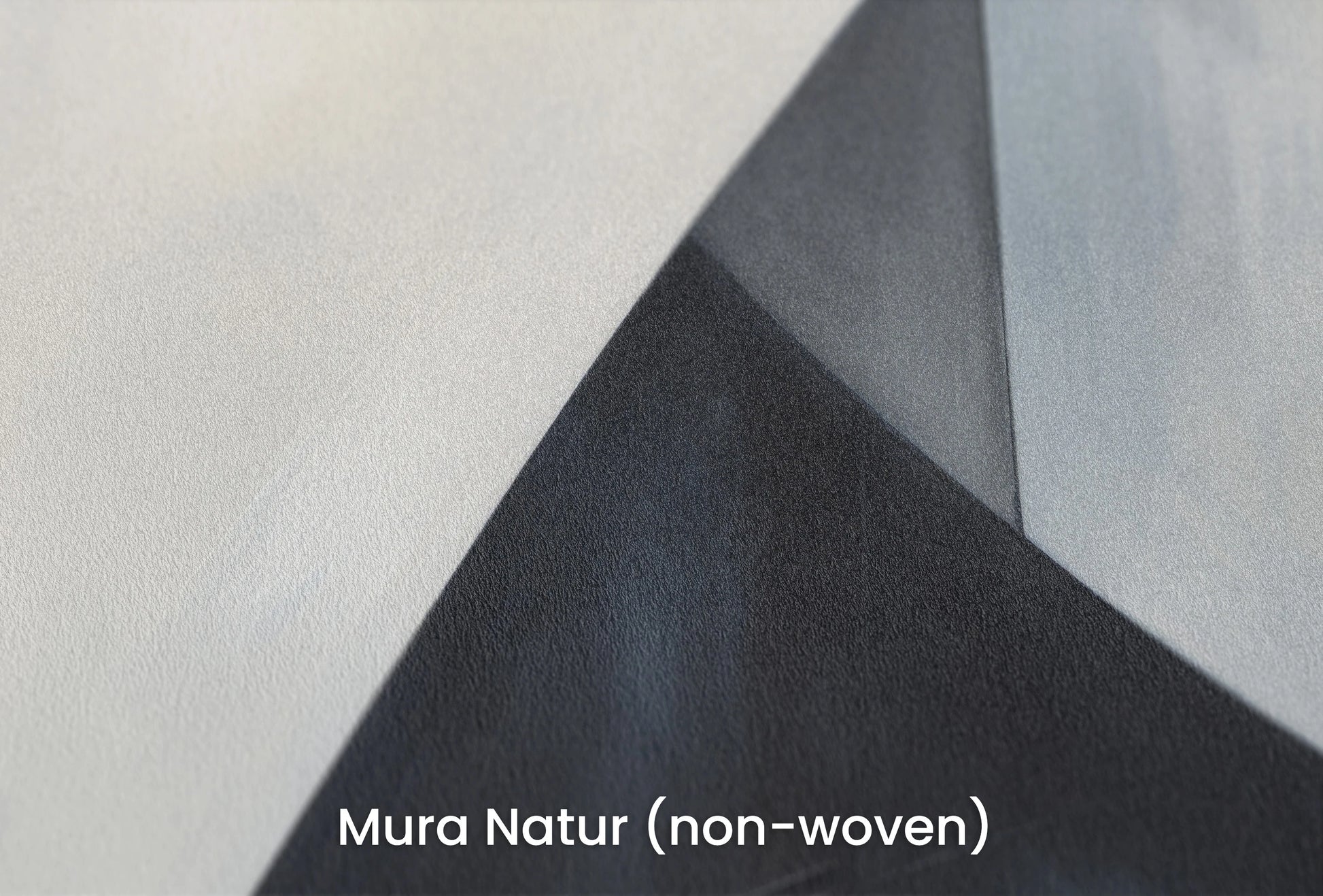 Zbliżenie na artystyczną fototapetę o nazwie Monochrome Triangle na podłożu Mura Natur (non-woven) - naturalne i ekologiczne podłoże.