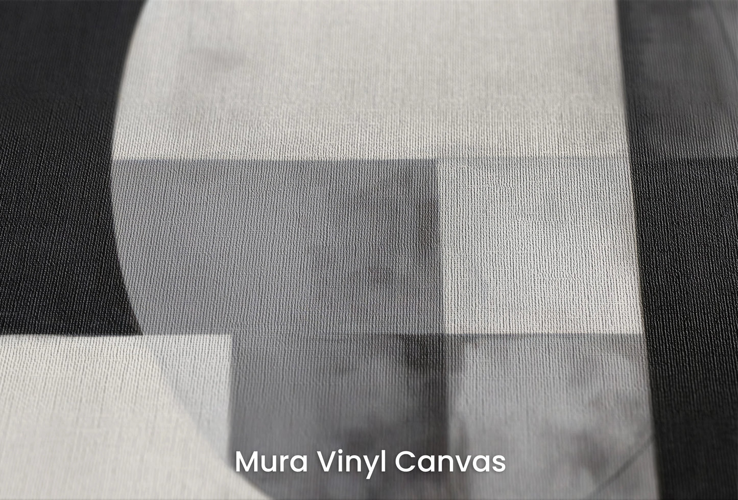 Zbliżenie na artystyczną fototapetę o nazwie Geometric Harmony #3 na podłożu Mura Vinyl Canvas - faktura naturalnego płótna.