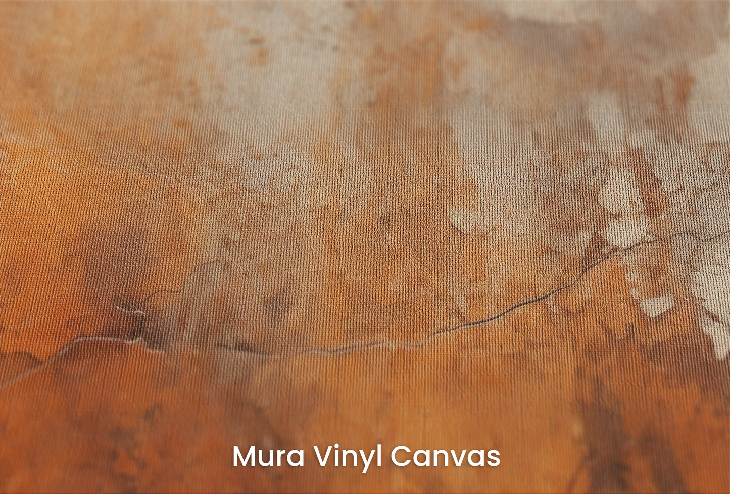 Zbliżenie na artystyczną fototapetę o nazwie Amber Mist na podłożu Mura Vinyl Canvas - faktura naturalnego płótna.