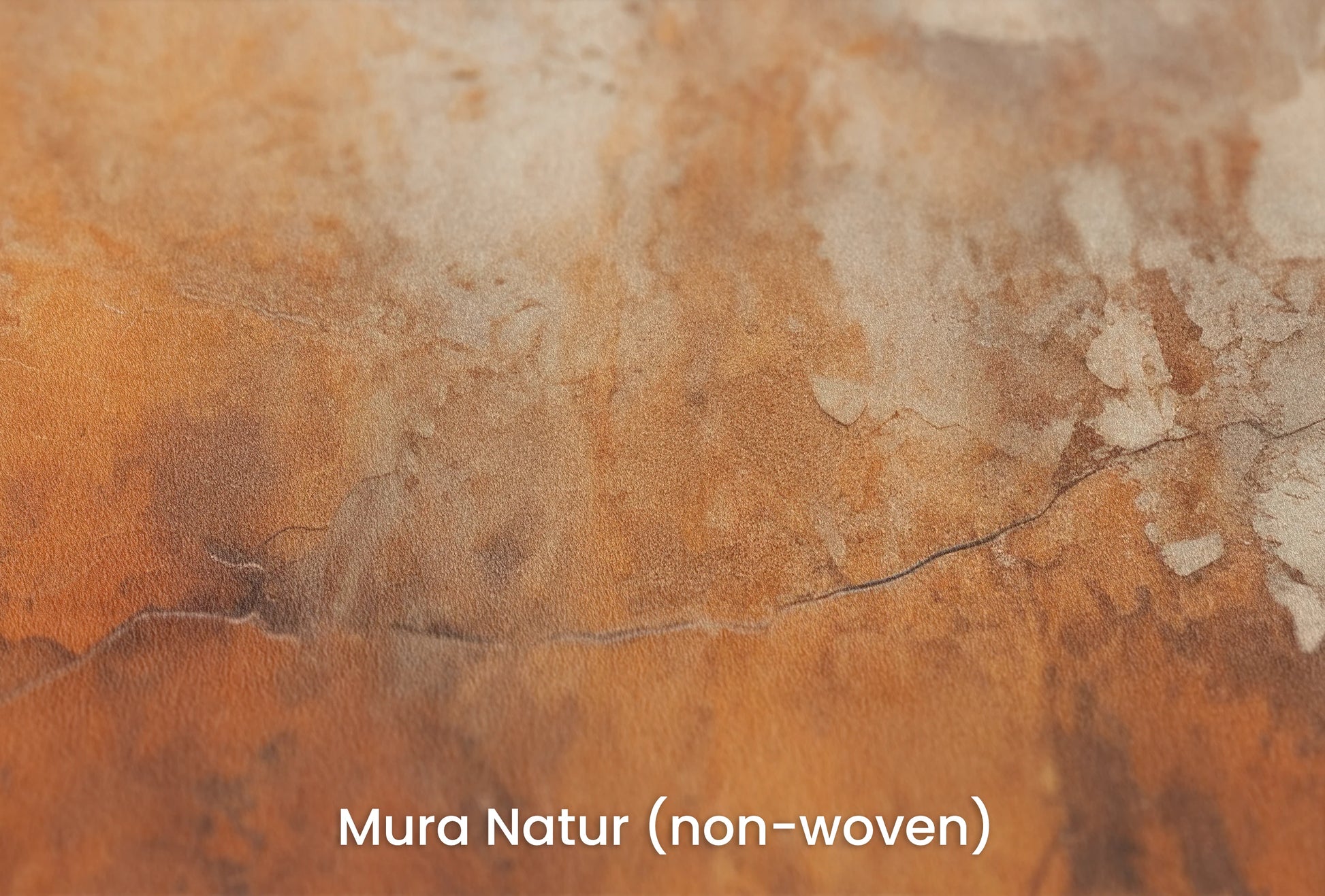 Zbliżenie na artystyczną fototapetę o nazwie Amber Mist na podłożu Mura Natur (non-woven) - naturalne i ekologiczne podłoże.