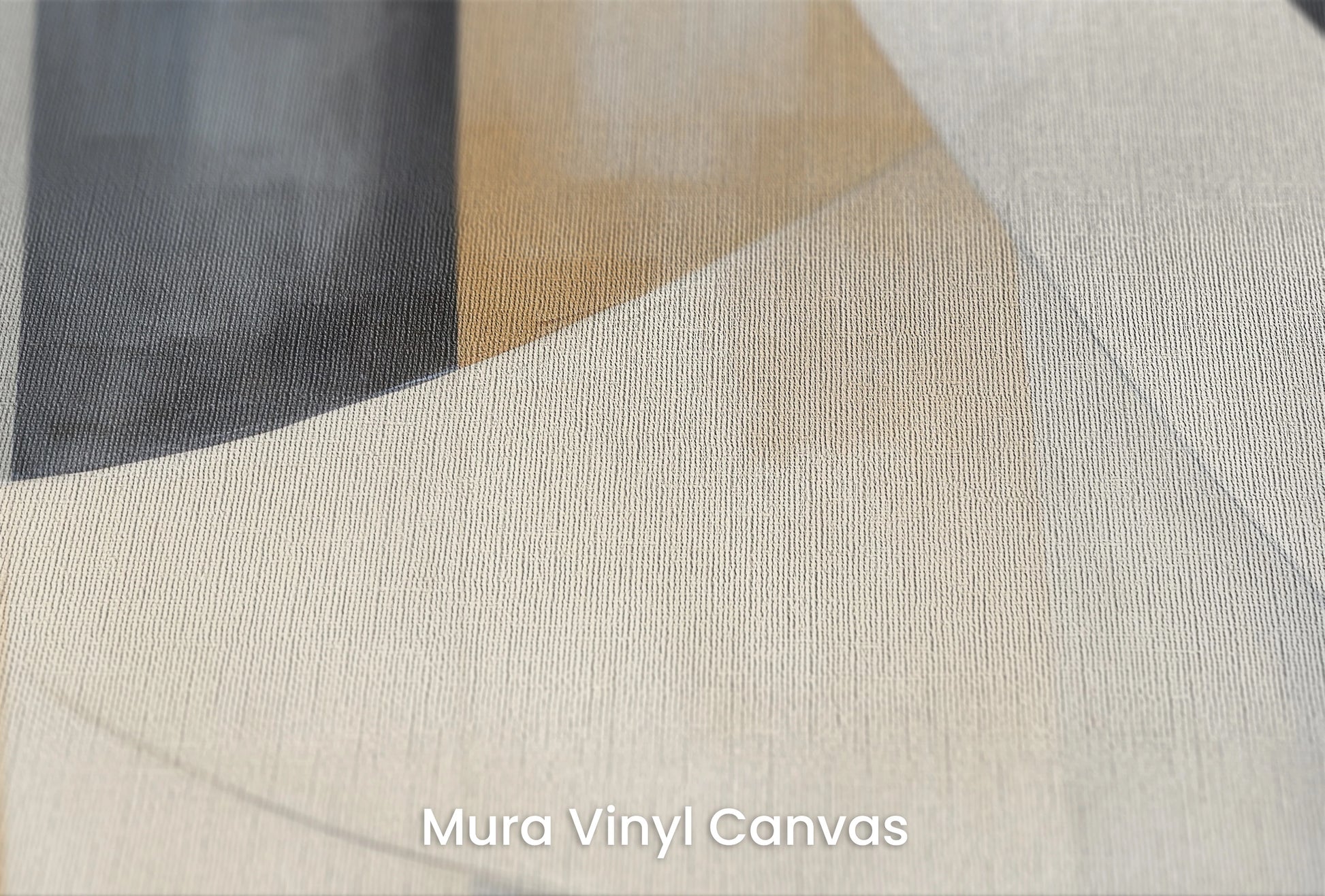 Zbliżenie na artystyczną fototapetę o nazwie Circular Essence na podłożu Mura Vinyl Canvas - faktura naturalnego płótna.
