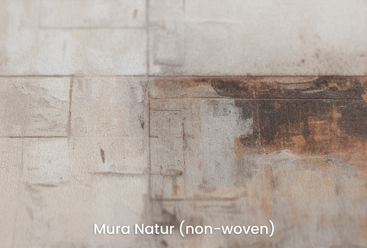 Zbliżenie na artystyczną fototapetę o nazwie Tarnished Grid na podłożu Mura Natur (non-woven) - naturalne i ekologiczne podłoże.