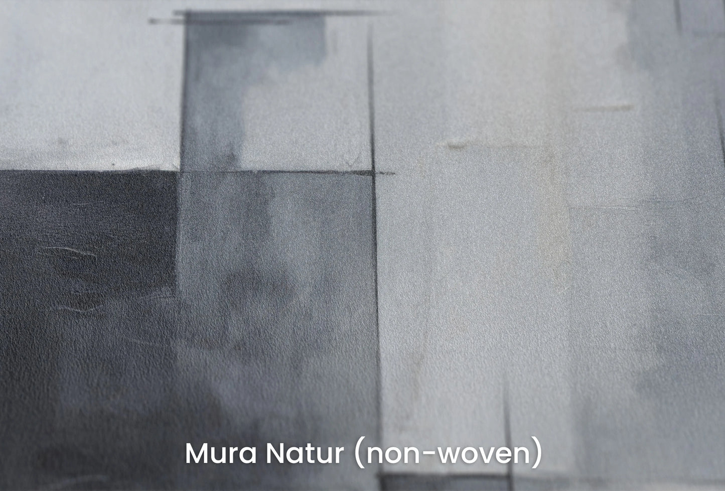Zbliżenie na artystyczną fototapetę o nazwie Monochrome Patchwork #2 na podłożu Mura Natur (non-woven) - naturalne i ekologiczne podłoże.