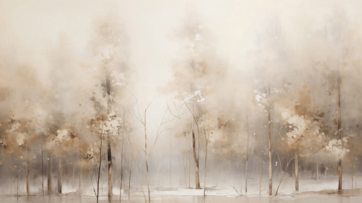 Prezentacja całego wzoru fototapety o nazwie WINTER'S WHISPER MURAL