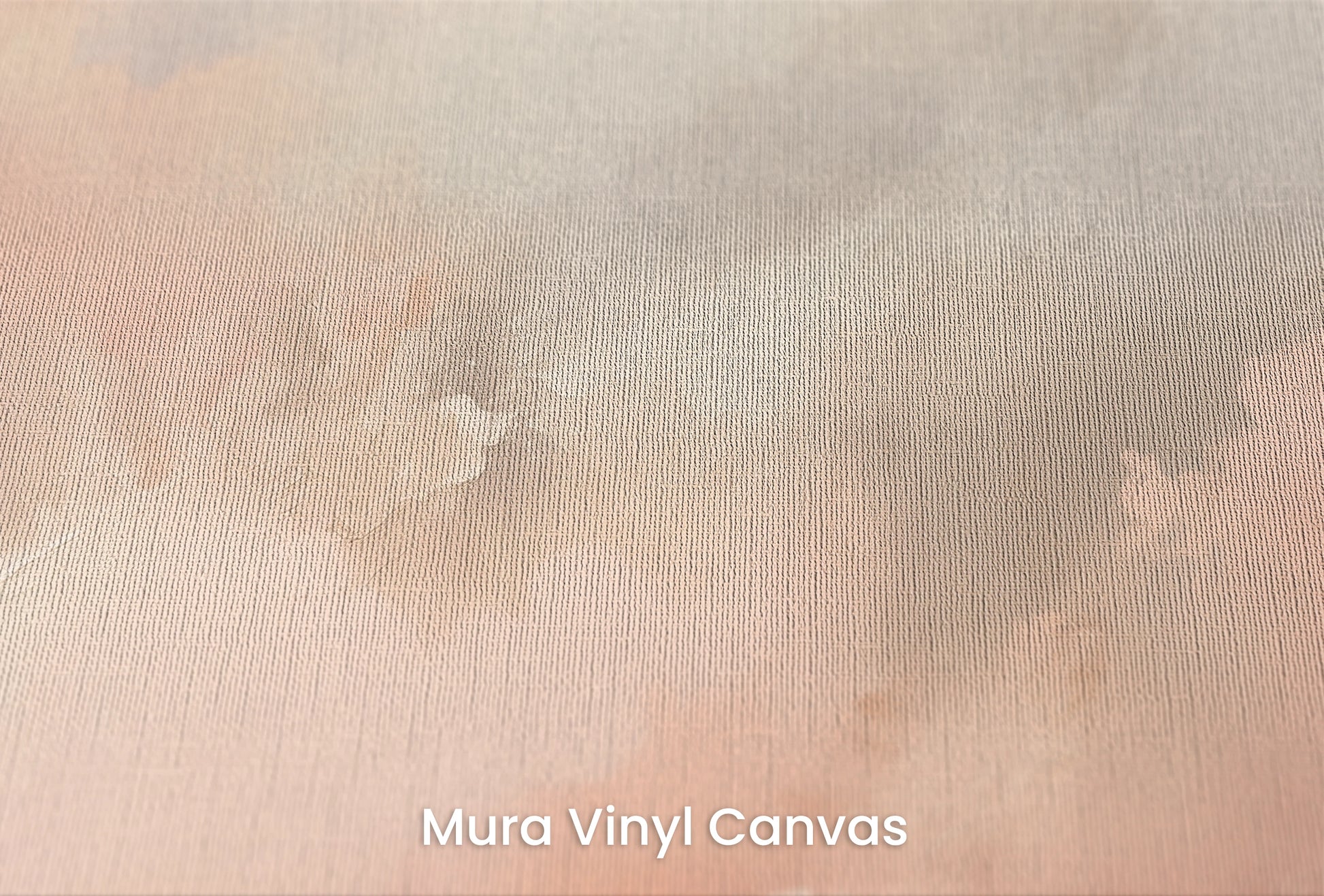 Zbliżenie na artystyczną fototapetę o nazwie Soft Mornings na podłożu Mura Vinyl Canvas - faktura naturalnego płótna.