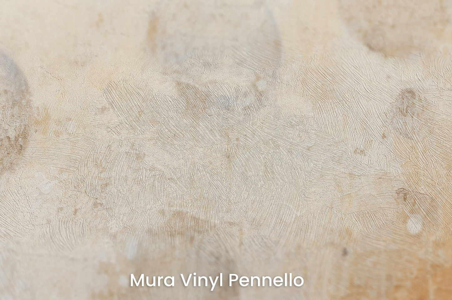 Zbliżenie na artystyczną fototapetę o nazwie SUNBLEACHED SOLAR FLARES na podłożu Mura Vinyl Pennello - faktura pociągnięć pędzla malarskiego.