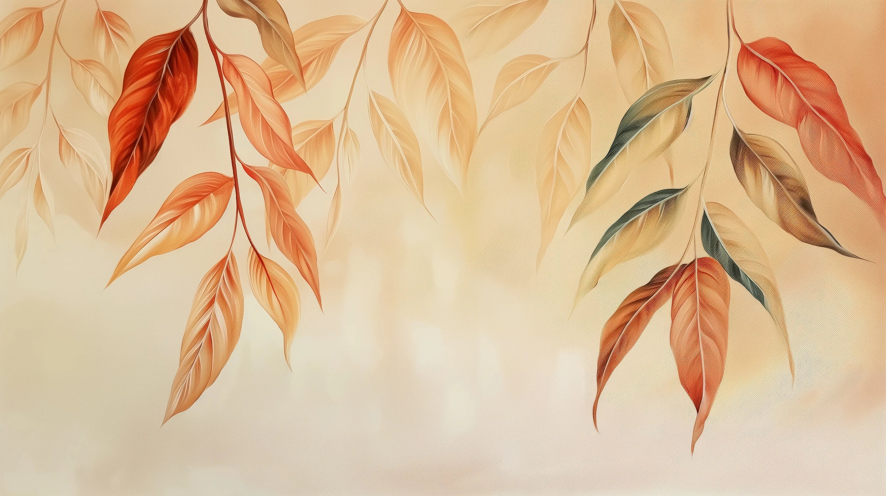 Pattern preview: Prezentacja całego wzoru fototapety o nazwie Autumn Radiance