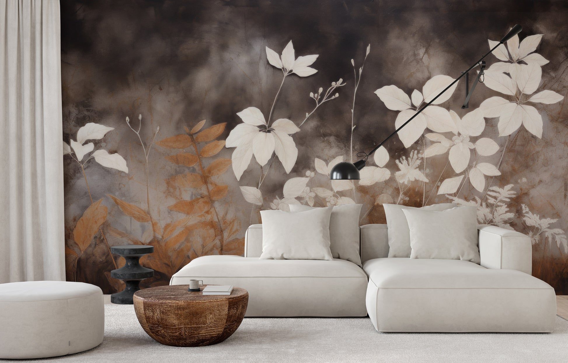 Fototapeta malowana o nazwie Autumnal Serenity pokazana w aranżacji wnętrza.