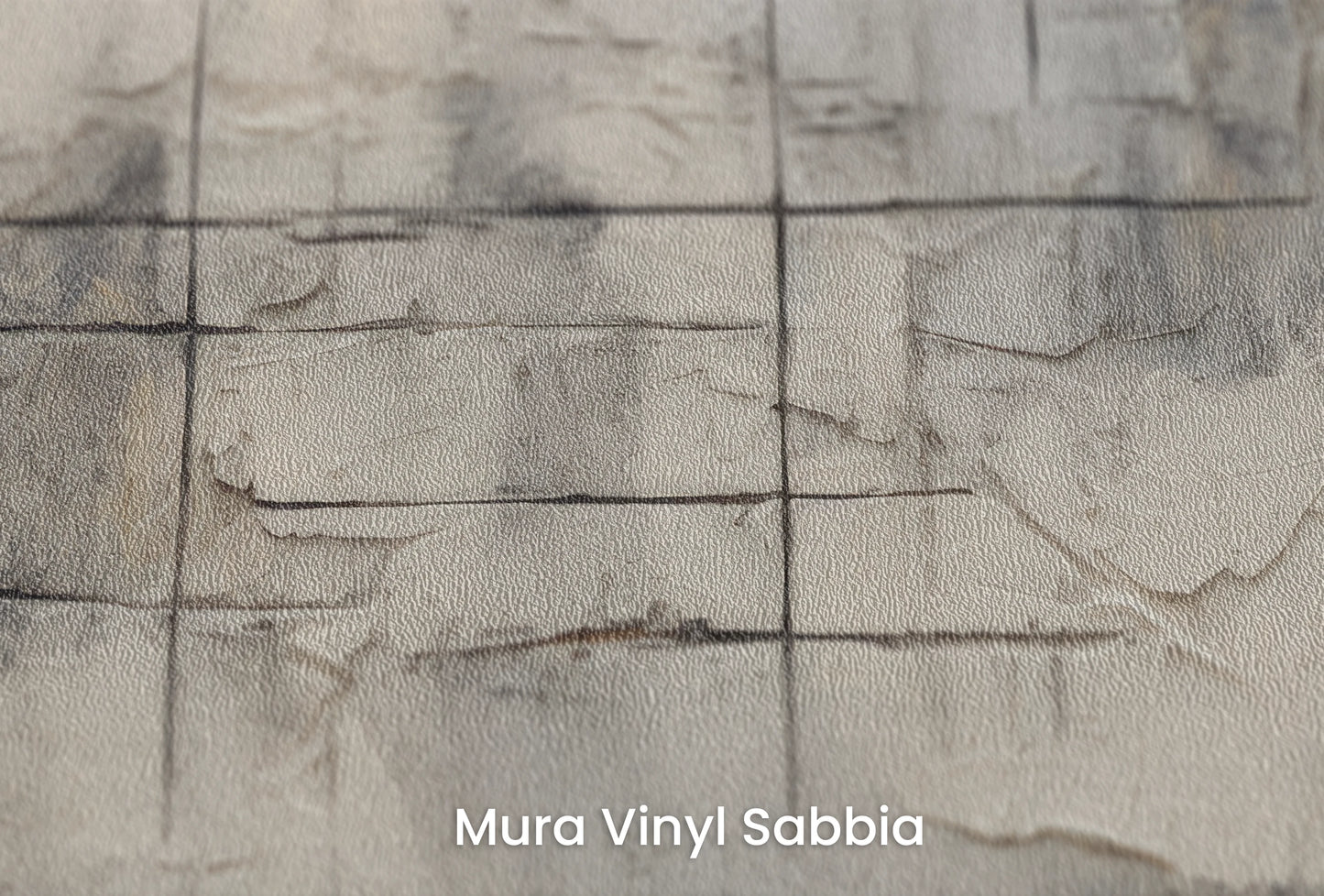 Zbliżenie na artystyczną fototapetę o nazwie Subtle Elegance na podłożu Mura Vinyl Sabbia struktura grubego ziarna piasku.