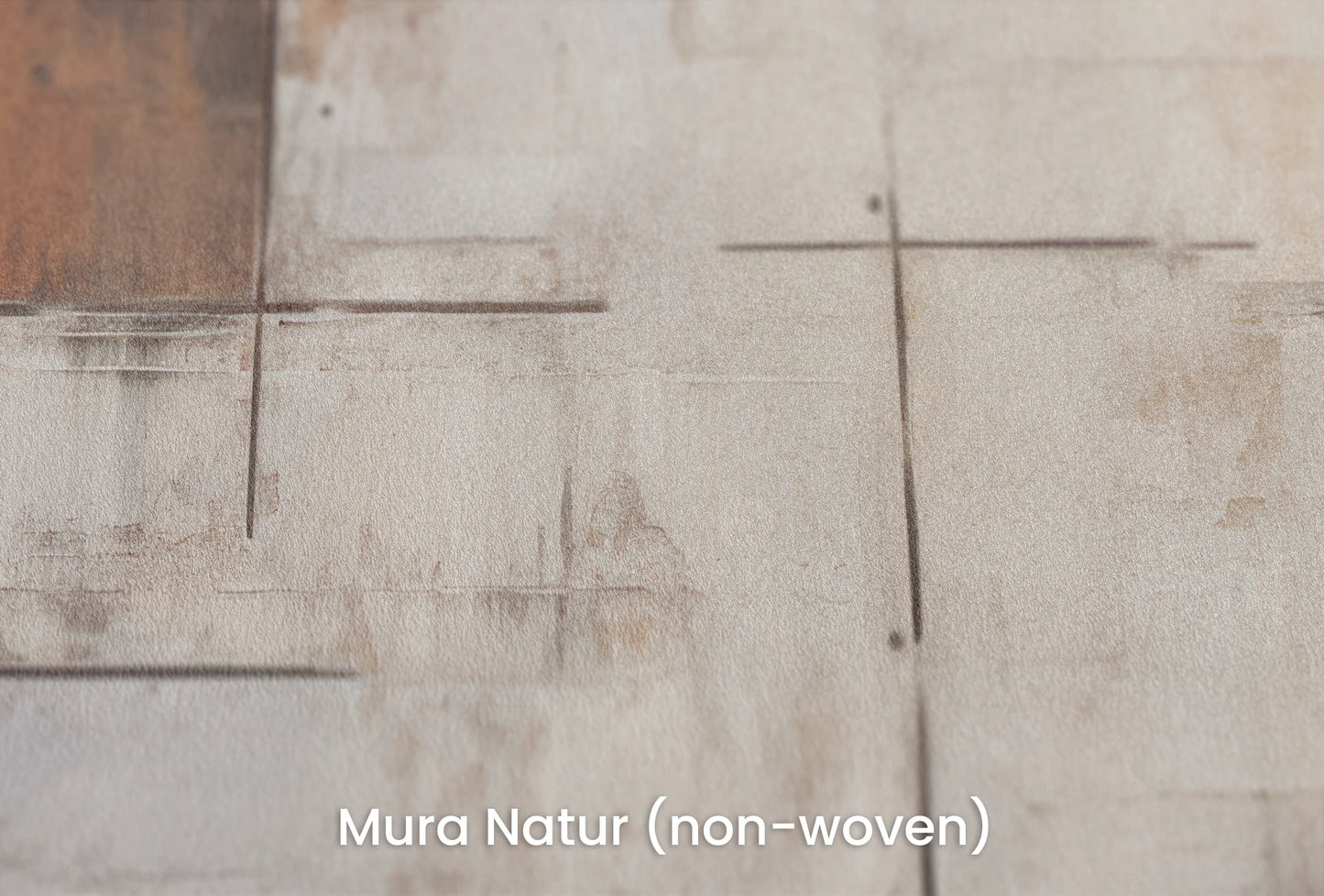 Zbliżenie na artystyczną fototapetę o nazwie Whitewash Elegance na podłożu Mura Natur (non-woven) - naturalne i ekologiczne podłoże.