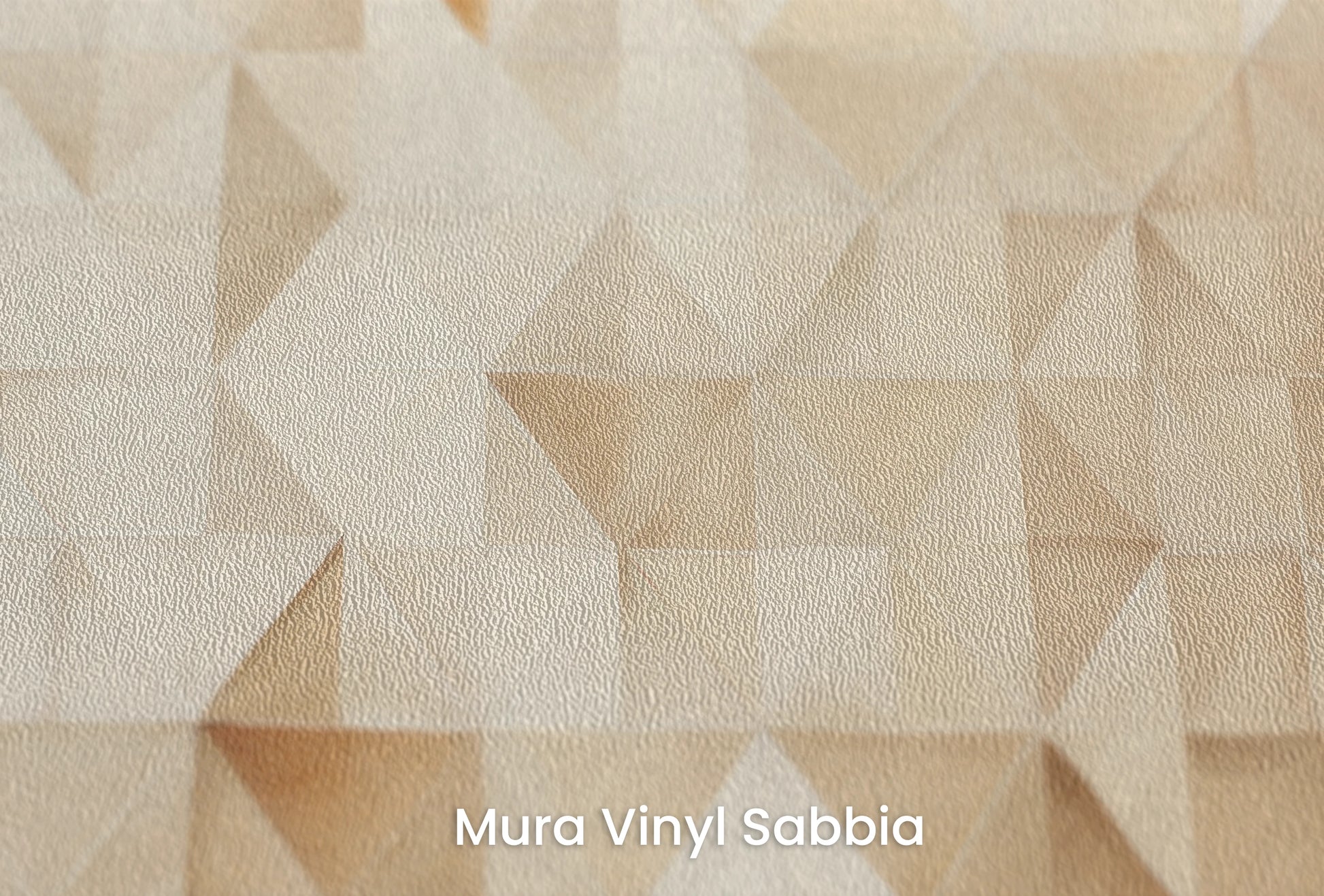 Zbliżenie na artystyczną fototapetę o nazwie Abstract Peaks na podłożu Mura Vinyl Sabbia struktura grubego ziarna piasku.