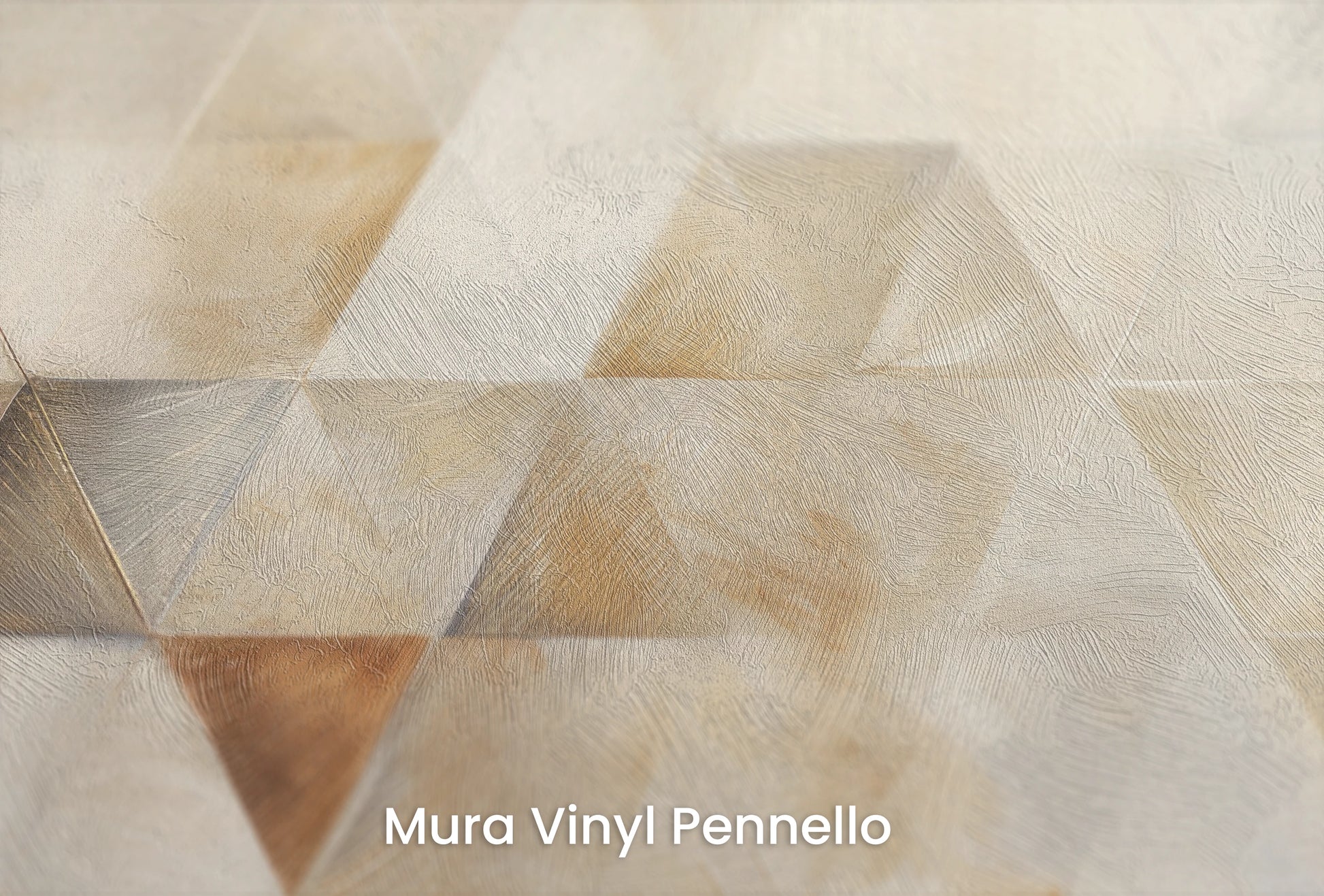 Zbliżenie na artystyczną fototapetę o nazwie Tactile Weave na podłożu Mura Vinyl Pennello - faktura pociągnięć pędzla malarskiego.