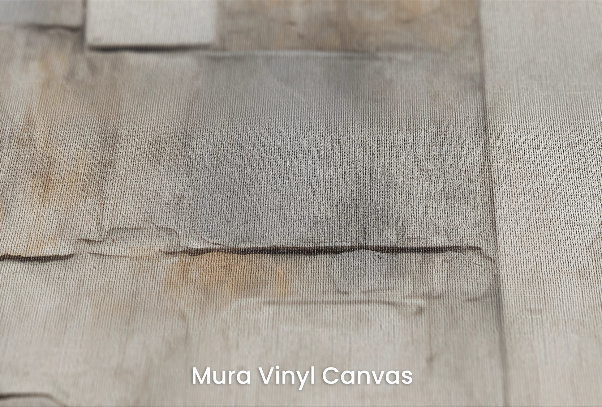 Zbliżenie na artystyczną fototapetę o nazwie Architectural Canvas na podłożu Mura Vinyl Canvas - faktura naturalnego płótna.